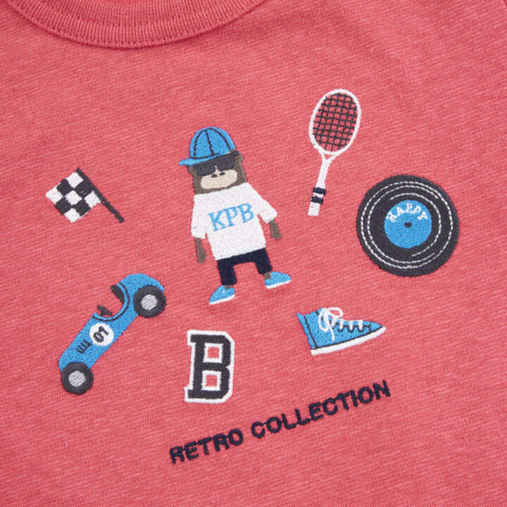 Gorilla Embroidery Short Sleeve T-Shirt (80-90),Blue, medium image number 7