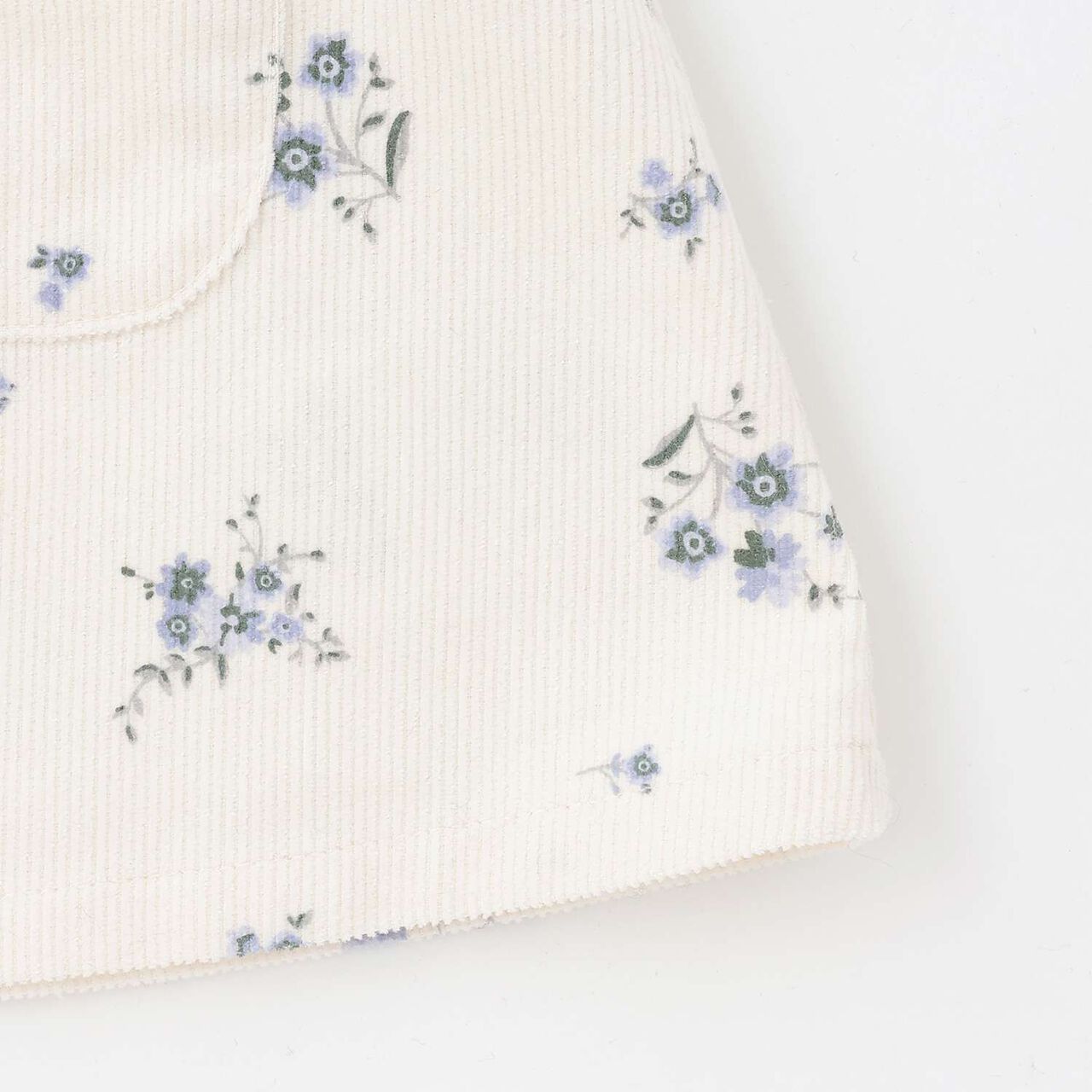 [Link] Floral Pattern Jumper Skirt Outfit Set,Ivory, large image number 12