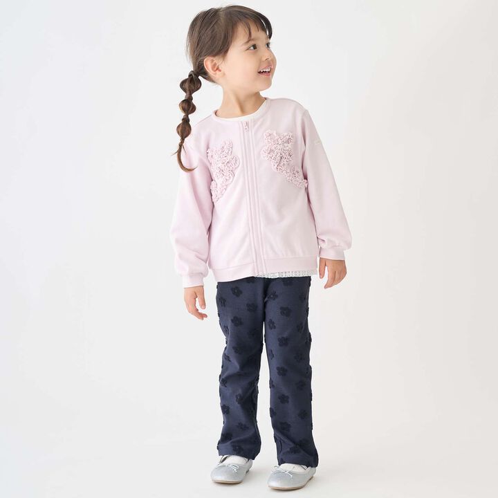 Link Anti-Stain Frill Motif Haori,Light pink, medium image number 2