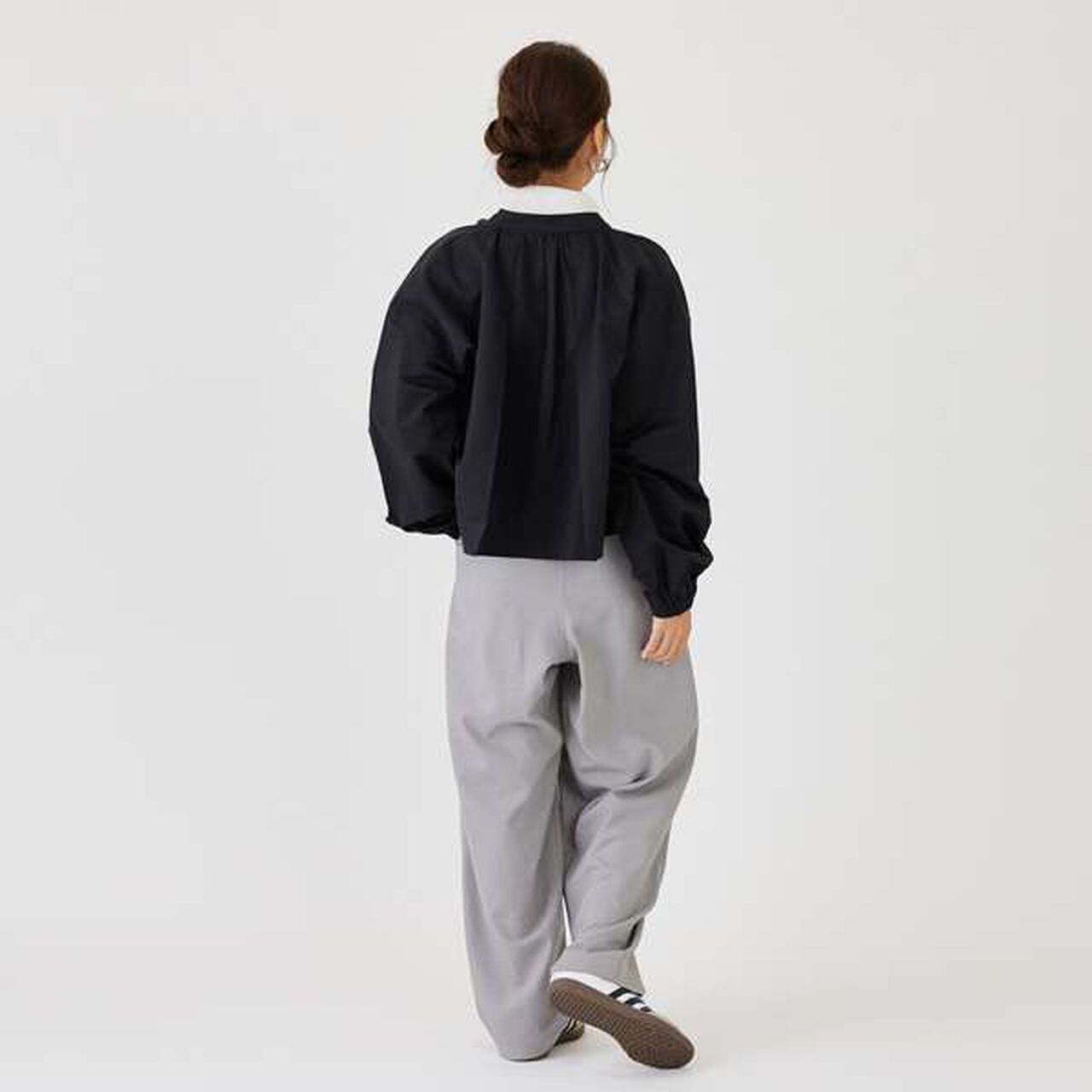 [LADIES] [AJUGA.] Tuck Pants (Adult Size),Black, large image number 4