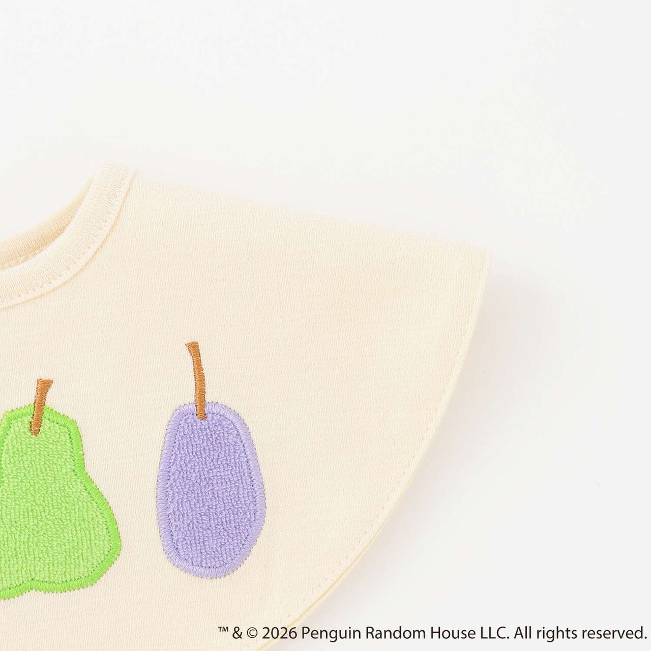 [Hungry Caterpillar] Fruit Motif Bib,Off white, large image number 4