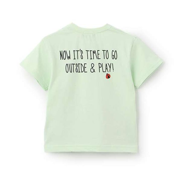 Insect Print Short Sleeve T-Shirt,Off white, medium image number 1