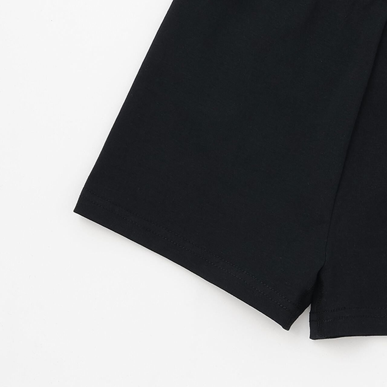 Basic Cotton Blend 1-Minute Length Leggings,Black, large image number 3