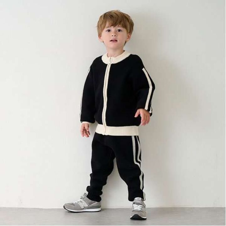 Knit Track Jacket,Beige, medium image number 12