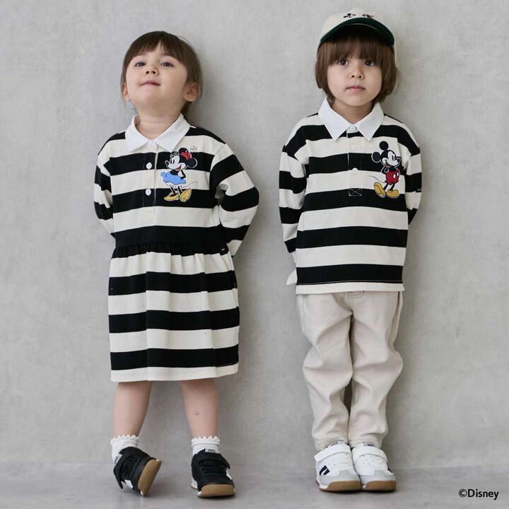 [Disney][Link] Rugby Long-Sleeve One-Piece Dress,Lavender, medium image number 2