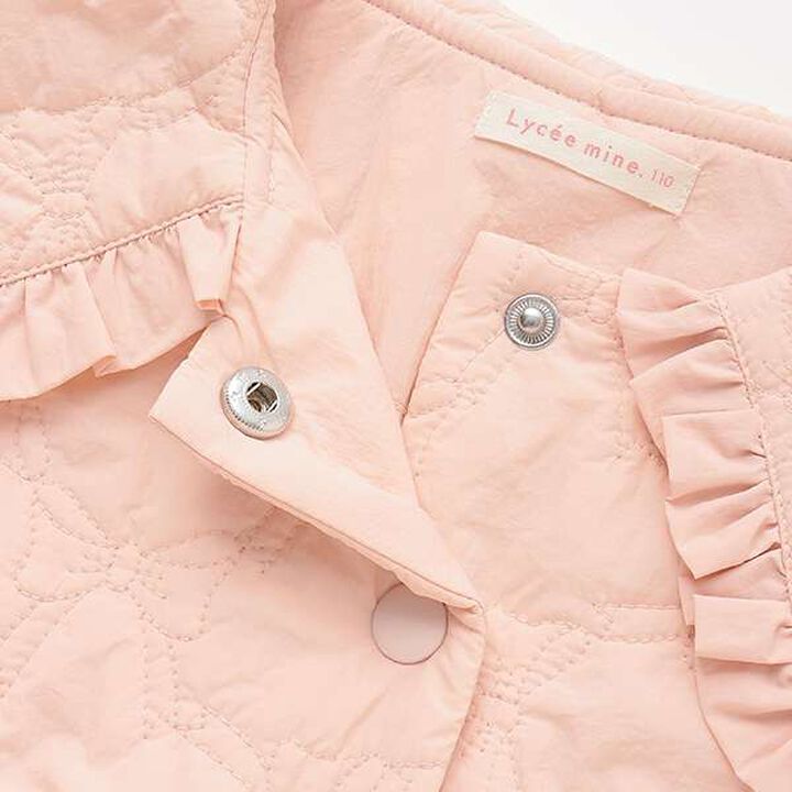 Lycee Mine Ballet Series Mid-Length Ribbon Quilted Jacket,Ivory, medium image number 8