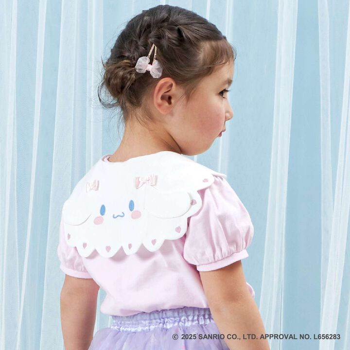 [Cinnamoroll Collaboration] Sailor Collar Short Sleeve T-Shirt,Pink, medium image number 0