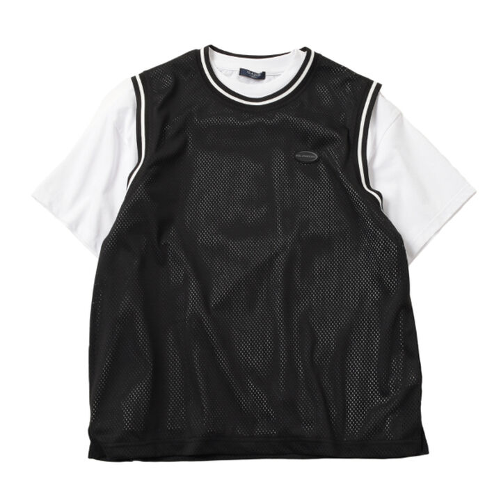 [Set Items] [Cool Touch] [Quick-Dry] [UV Protection] Mesh Tank Top T-Shirt,Black, medium image number 8