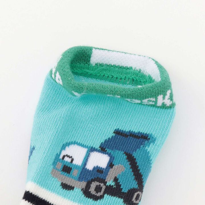 Work Vehicle Stripe Crew Socks,Top gray, medium image number 2