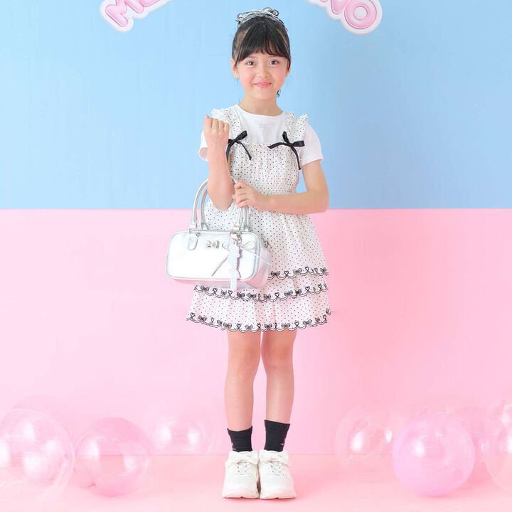 Charm Attached 2 WAY Shoulder Bag,Light pink, medium image number 12