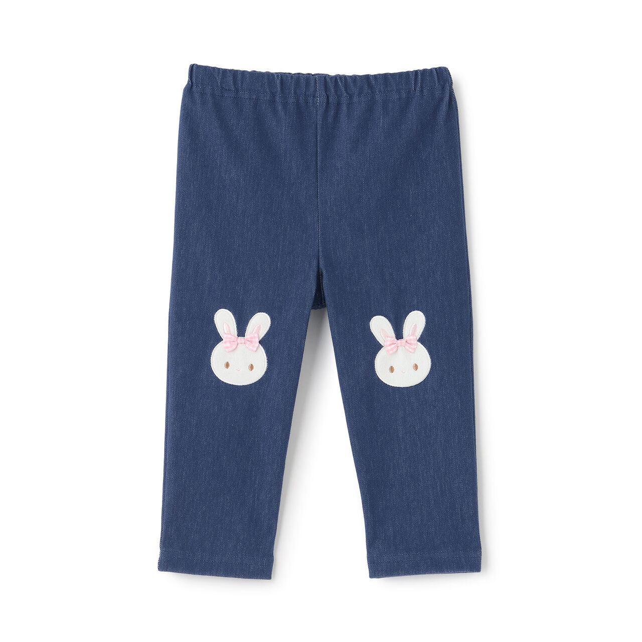 Rabbit Appliqu&eacute; Leggings,Navy, large image number 0
