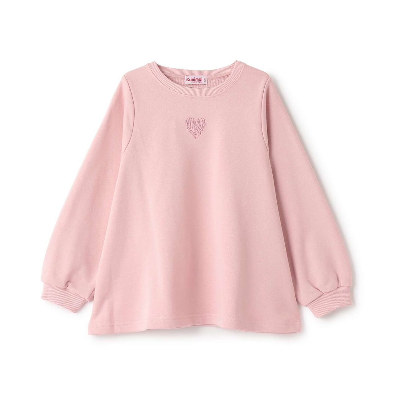 Fleece A-Line One-Point Pullover,Pink, large image number 12