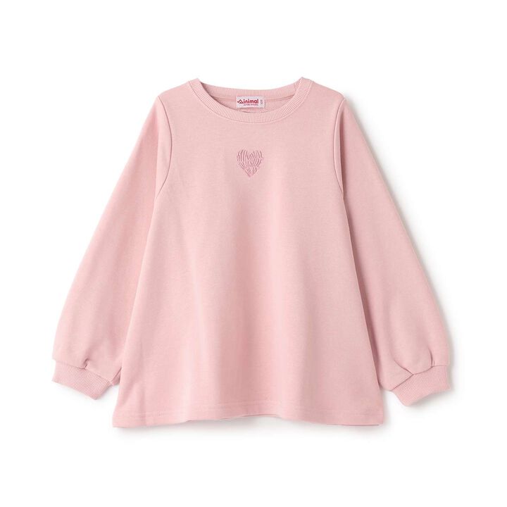 Fleece A-Line One-Point Pullover,Pink, medium image number 12