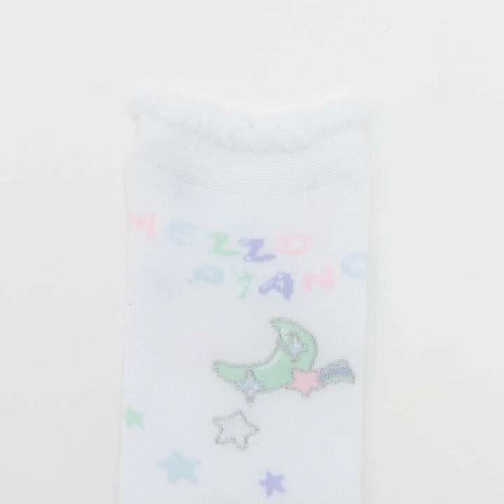 Space Pattern Crew Socks [Made in Japan],Lavender, medium image number 1