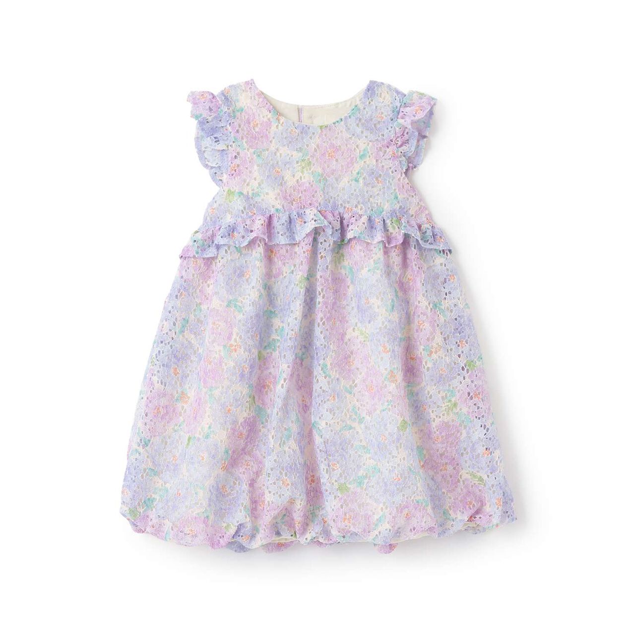 Floral Lace One-Piece Dress,Pink, large image number 9