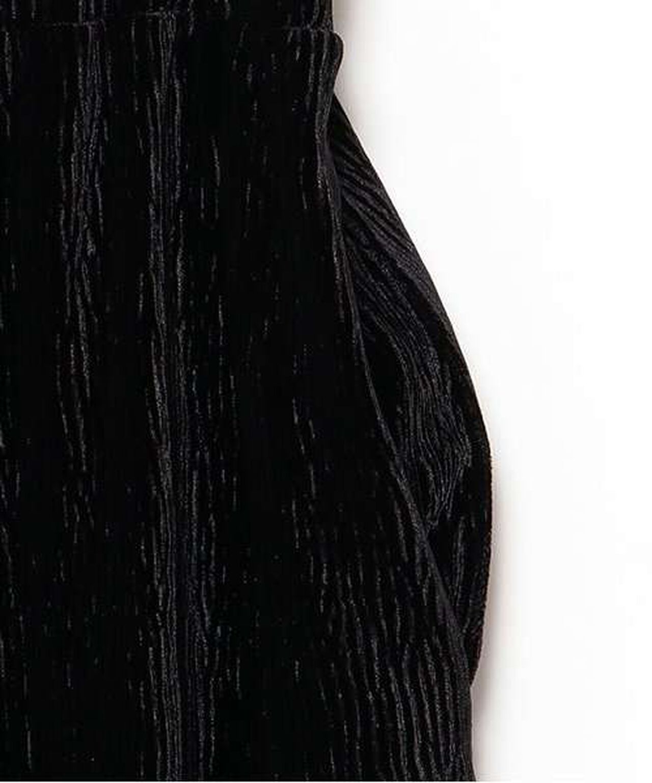 Velour Pleated Skirt,Blue gray, large image number 6