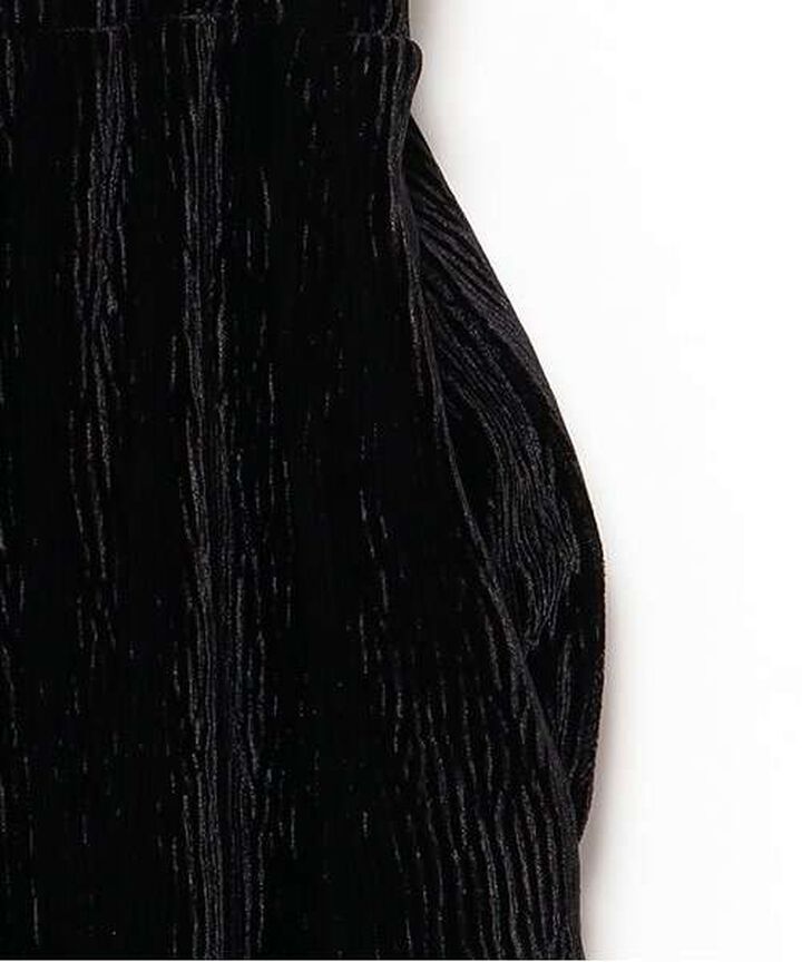 Velour Pleated Skirt,Blue gray, medium image number 6