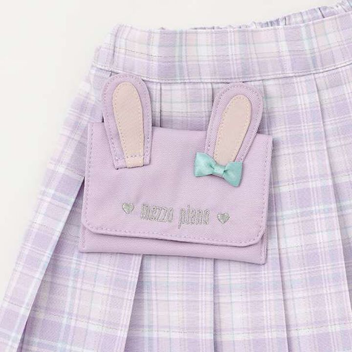 Check Pleated Skirt with Pocket,Mint, medium image number 7
