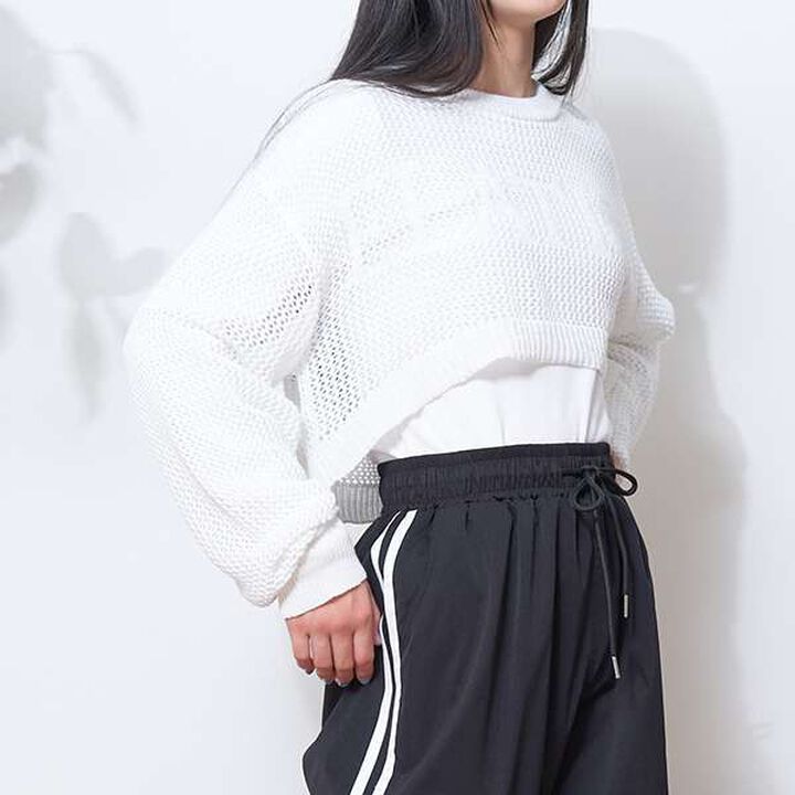 LTXC - Mesh Knit with Inner Layer,Black, medium image number 9