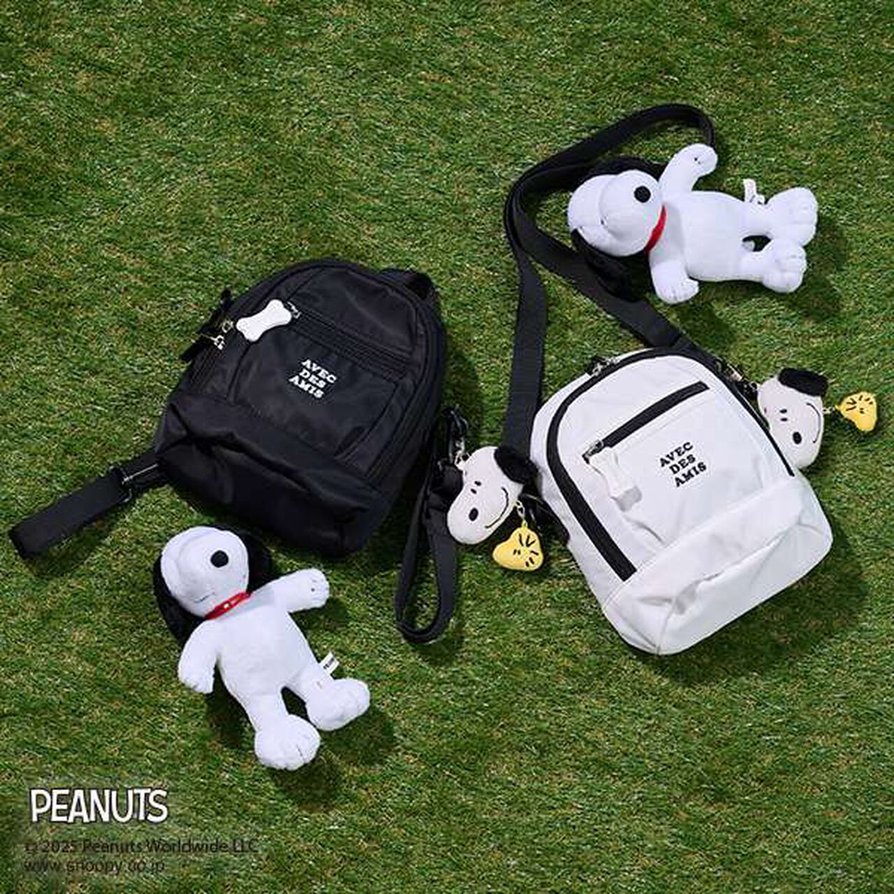 [PEANUTS] Backpack & Shoulder 2 WAY Bag,Black, large image number 20