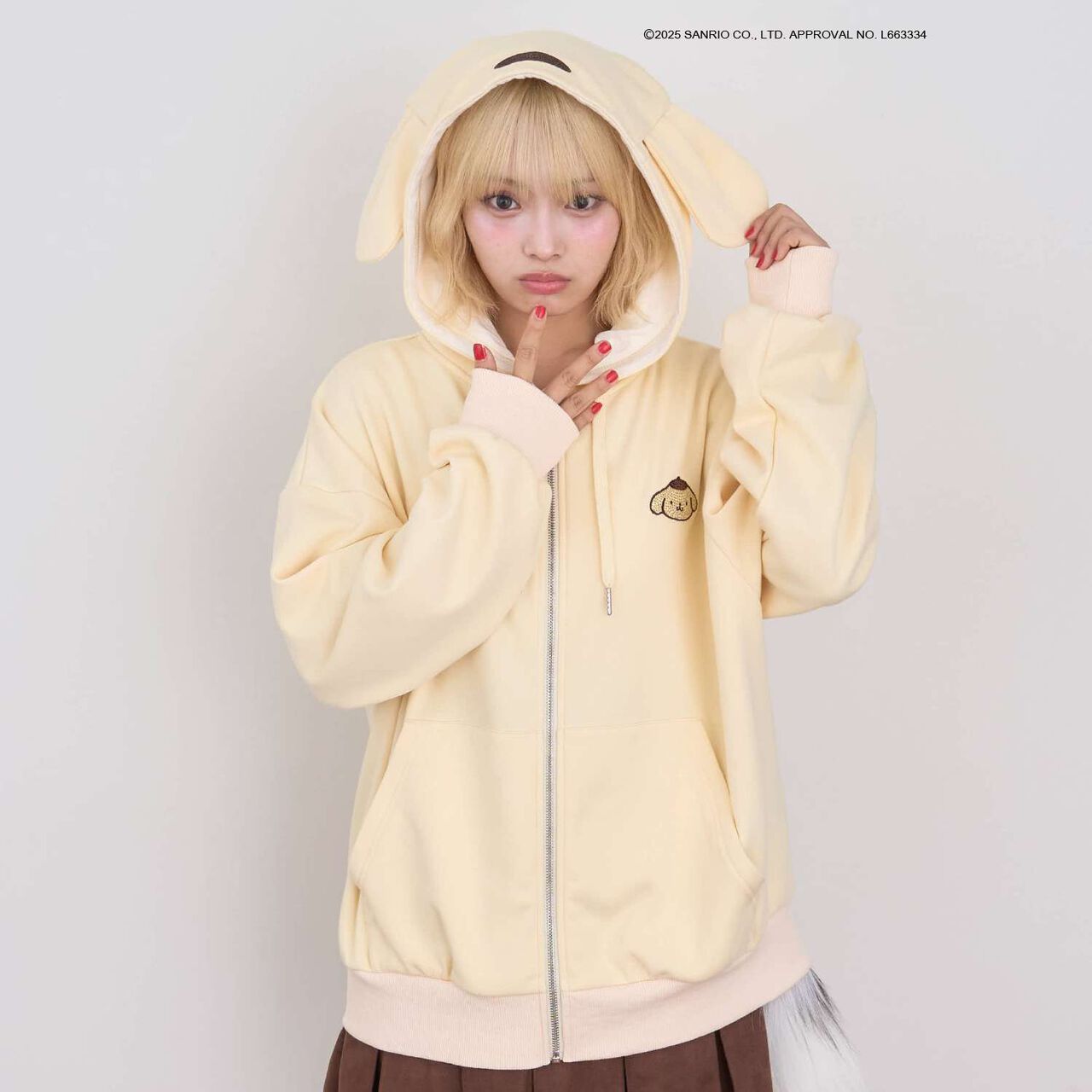 Sanrio Characters Roleplay Hoodie,Off white, large image number 9