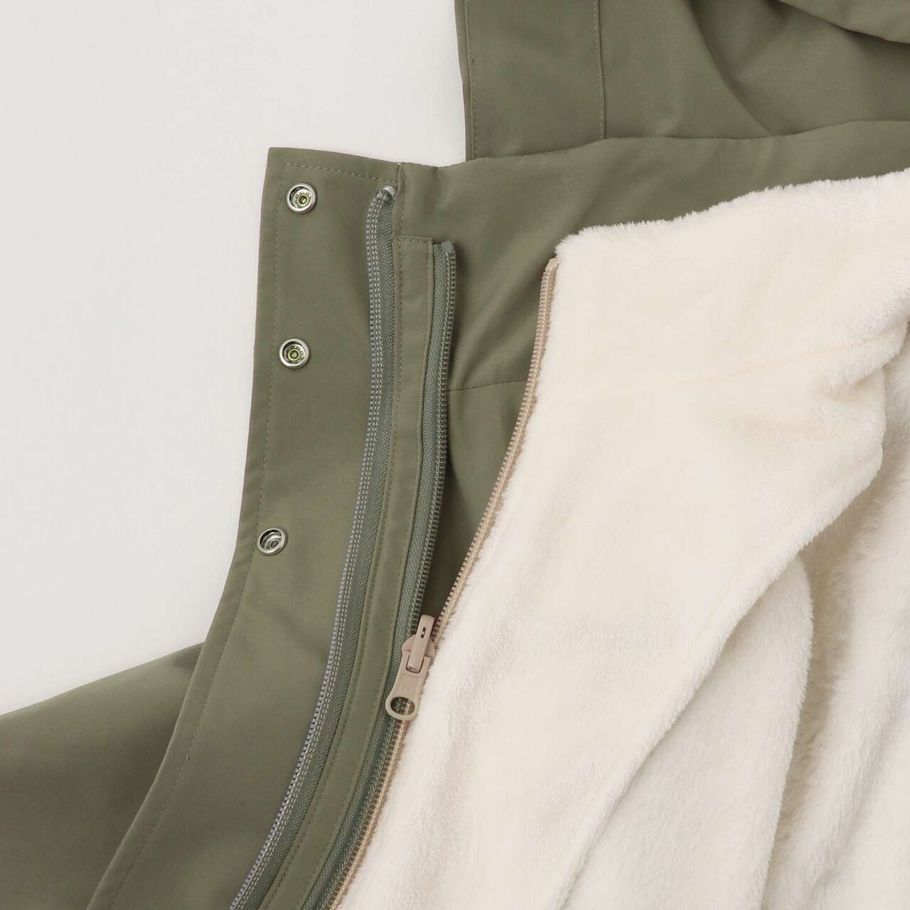 Water-Repellent Logo Ribbon 3-Way Mountain Parka,Beige, large image number 13