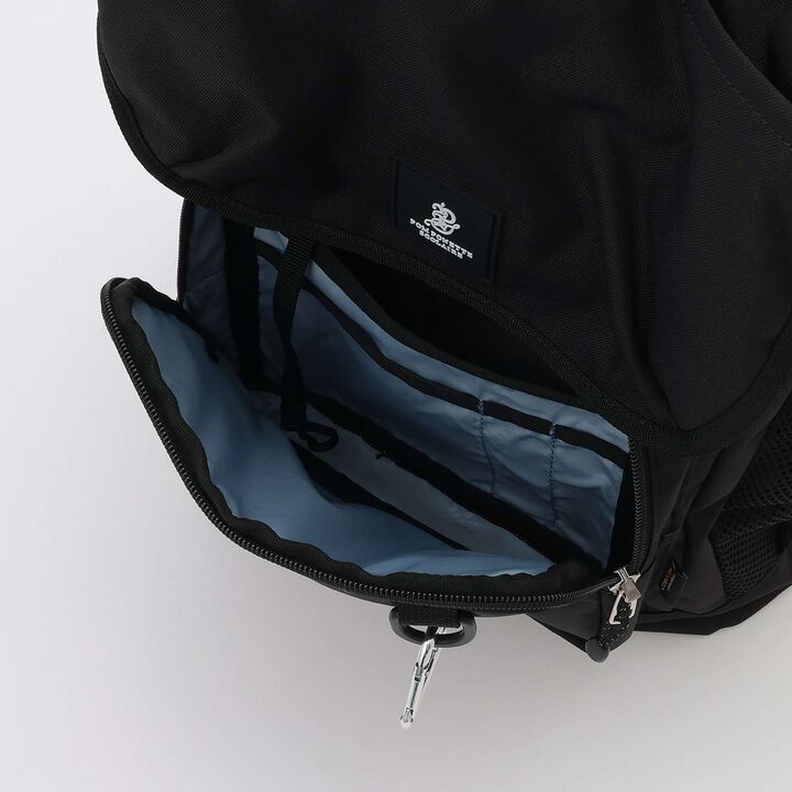 [Lightweight] [Water Repellent] 32L Bucket-Shaped School Backpack,Black, medium image number 10