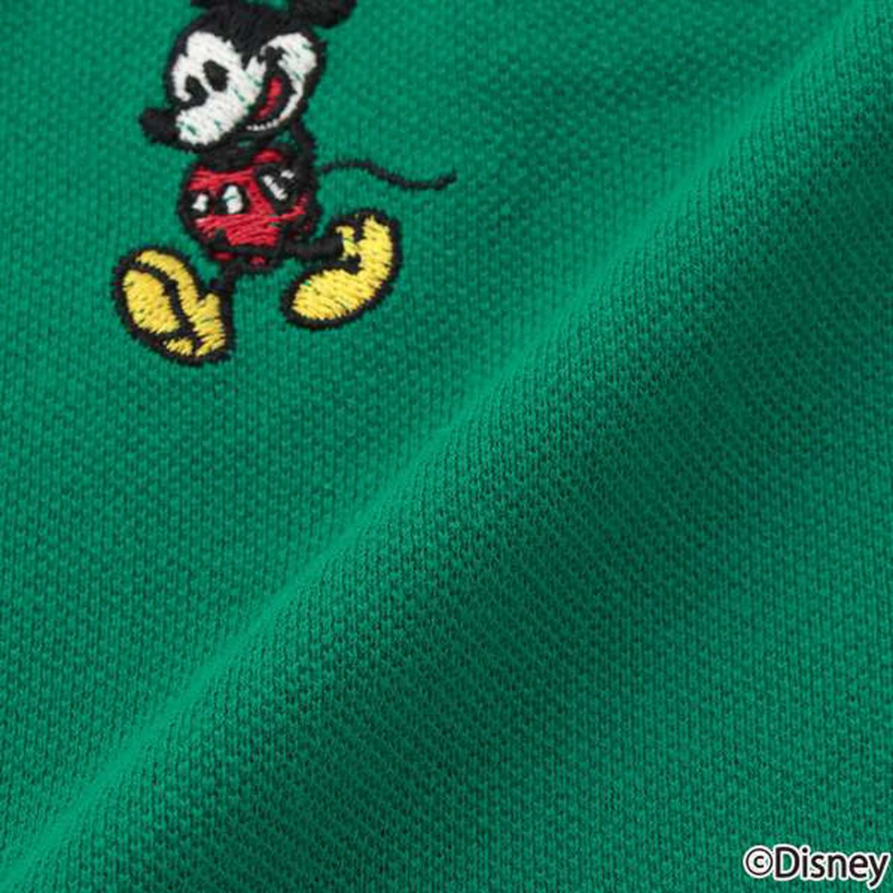 [Disney] Mickey/Embroidered Short-Sleeve Polo,Green, large image number 20