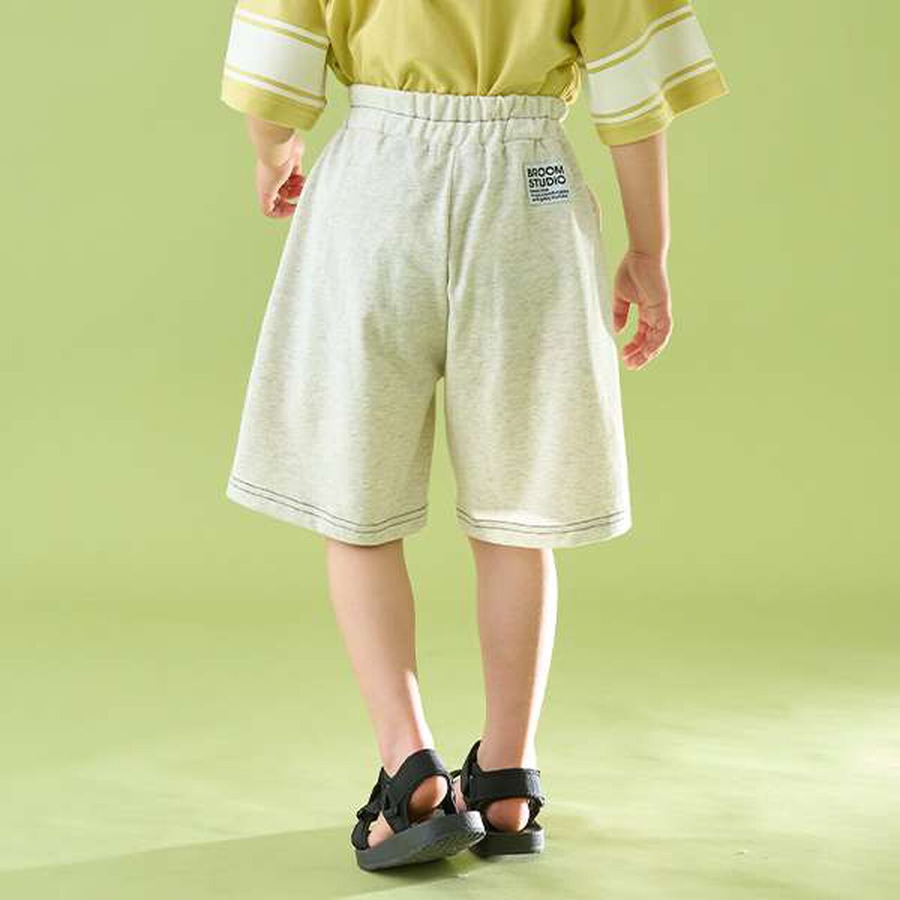 [Coordinatable Setup] [Kaiteki Tenjiku] Contrast Stitching 5-Length Pants,Deep blue, large image number 29