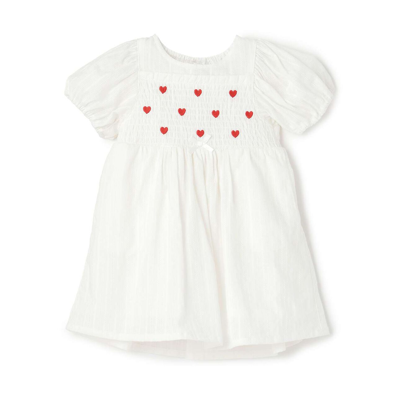 Heart Embroidery One-Piece Dress,Navy, large image number 11