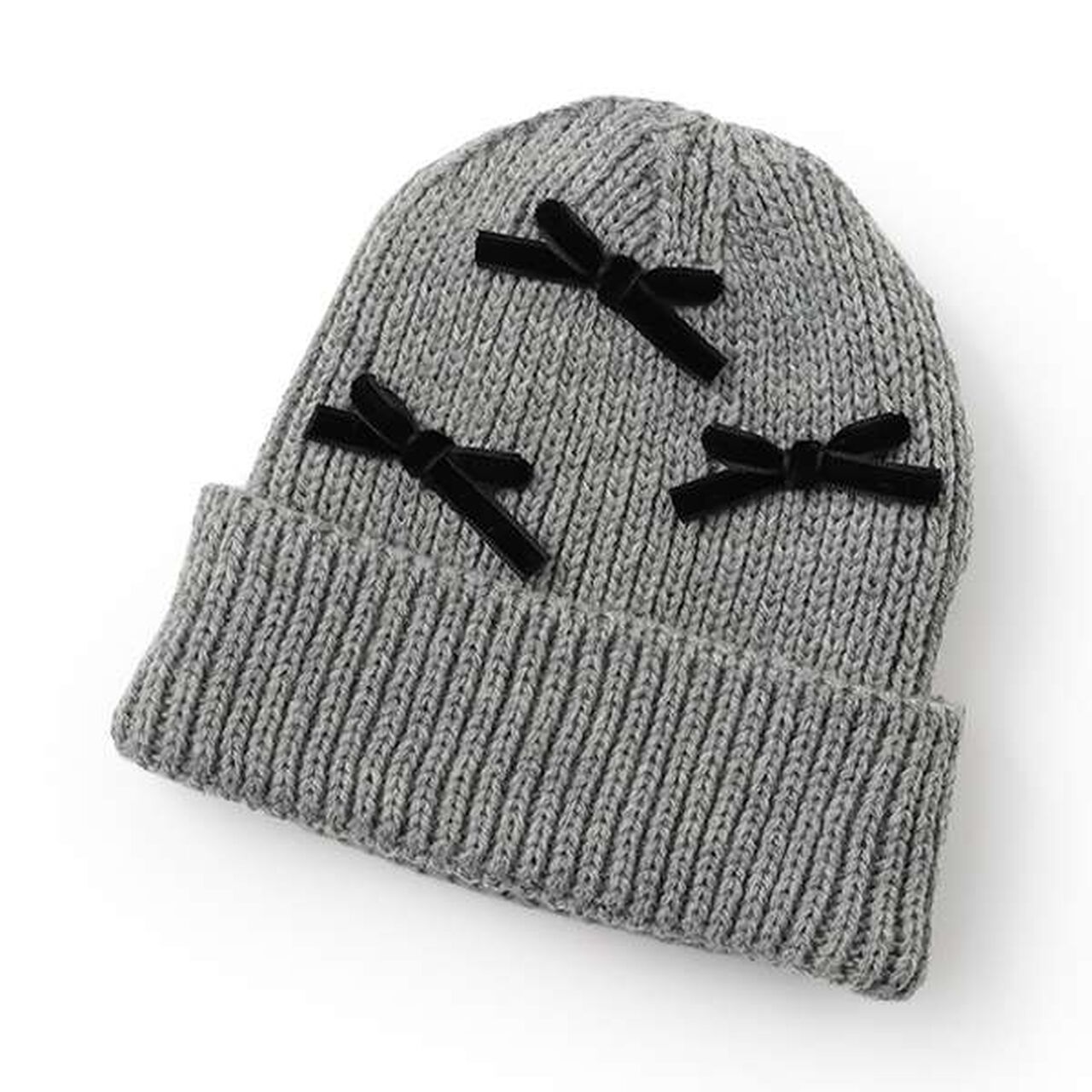 Ribbon Knit Hat,Ivory, large image number 7