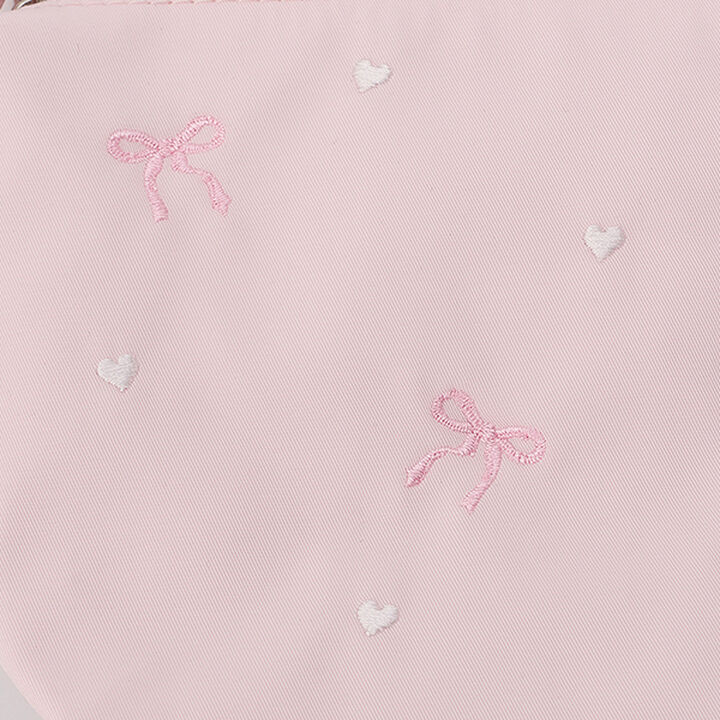 Ribbon Embroidery Small Shoulder Bag,Light pink, medium image number 4