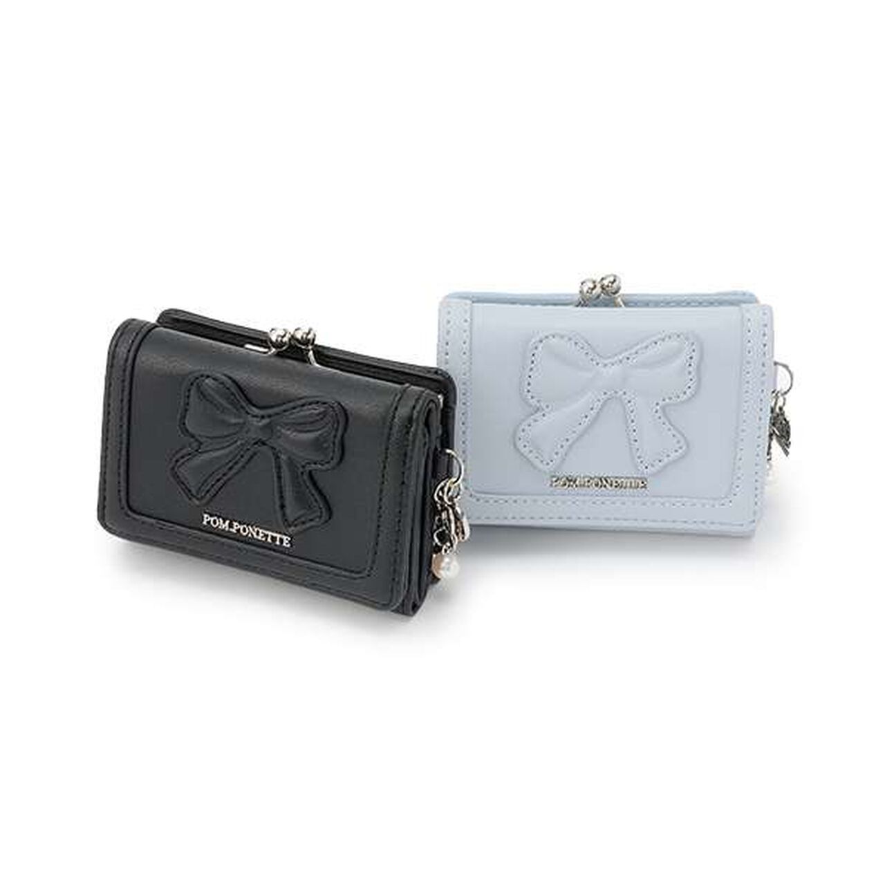 Ribbon Motif Wallet,Black, large image number 8