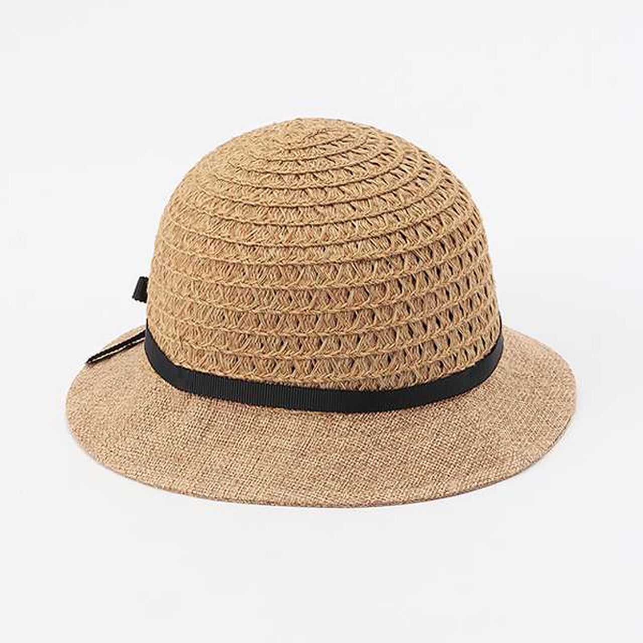 Mixed Material Hat,Ivory, large image number 4