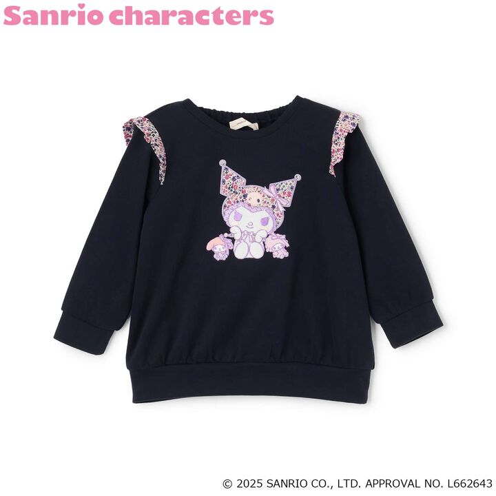 Kuromi Liberty Fabric Appliqu&eacute; Sweatshirt,, medium