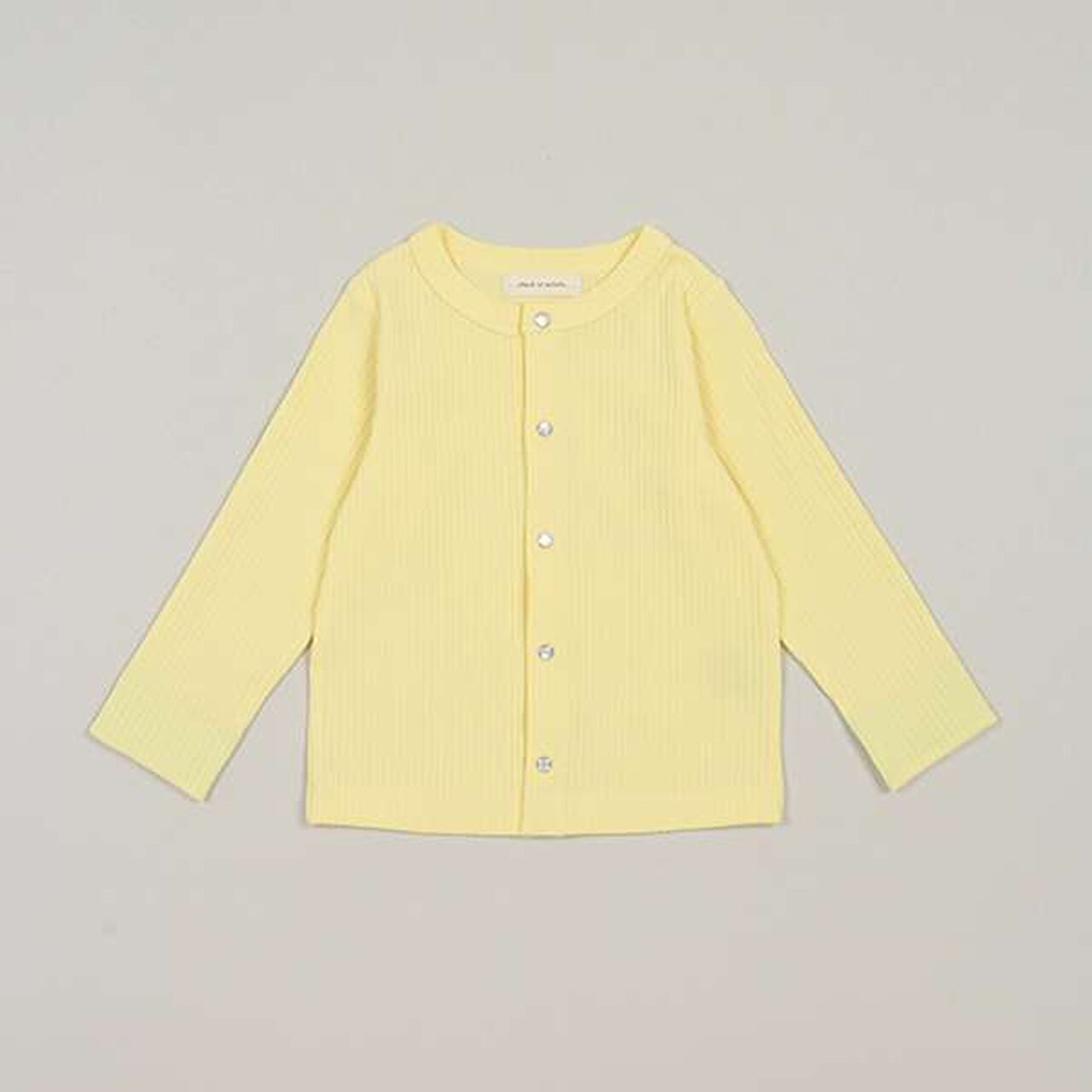 Ribbed Cardigan,Lemon yellow, large image number 9