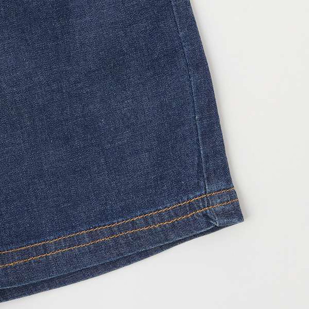 Stretch Denim Half Pants,Blue, large image number 6