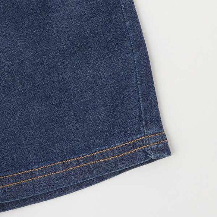 Stretch Denim Half Pants,Blue, medium image number 6