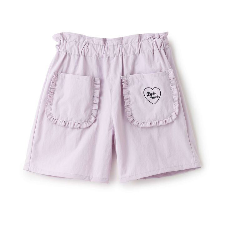 [Land and Water Use] Frill Pocket Shorts for Girls [Kids' Clothing],Red, medium image number 3