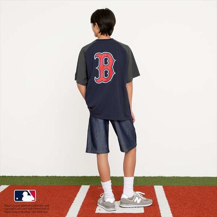 [MLB] Team Logo Print Raglan Short Sleeve T-Shirt,White, medium image number 19