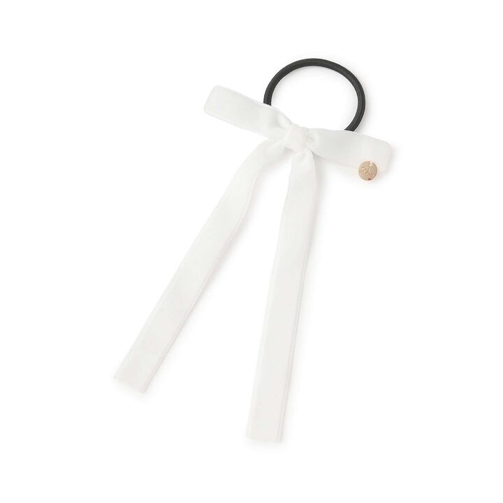 Velour Ribbon Hair Tie,, medium