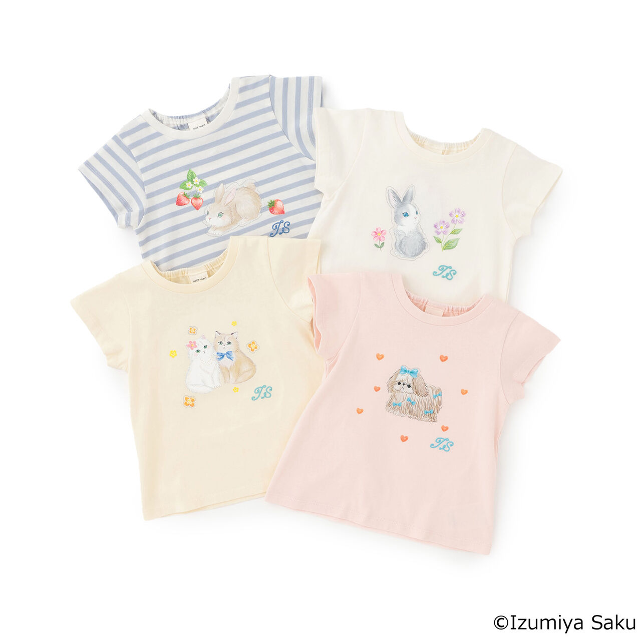 [Izumiya Saku] Animal Print T-Shirt,Pearl white, large image number 17