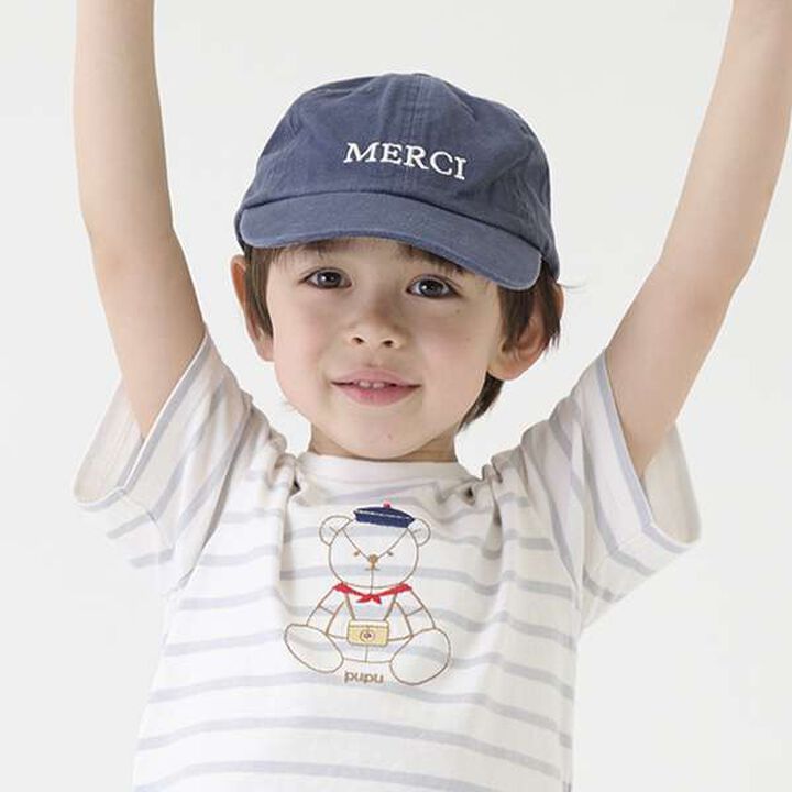[Link] Logo Embroidery Cap (Kids),Ivory, medium image number 21