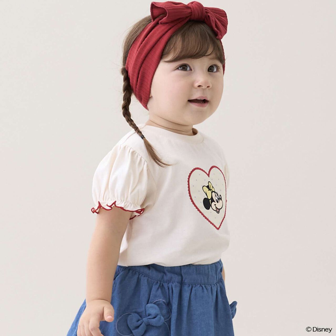 [Disney] Graphic Mellow Short Sleeve T-Shirt,Striped, large image number 2