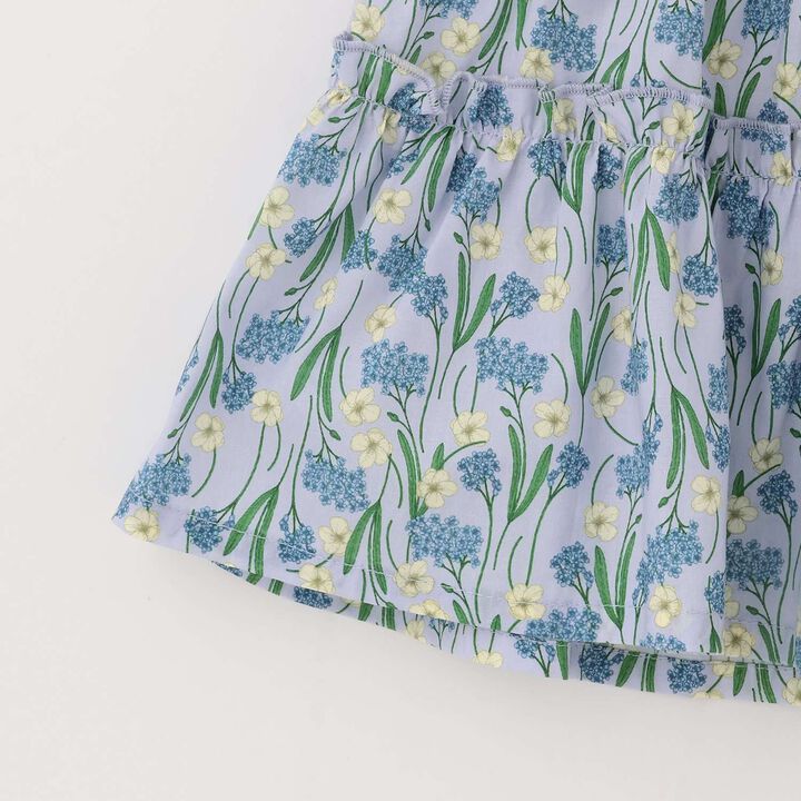 Assorted All-Over Pattern Tiered Blouse & Scallop Trim Pants Set,Emerald green, medium image number 13