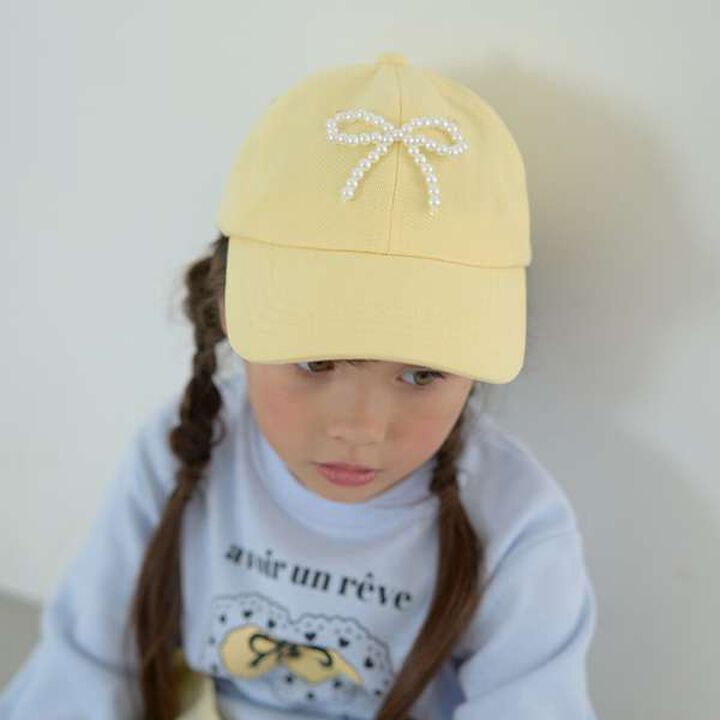 Pearl-Style Cap with Ribbon,Black, medium image number 17