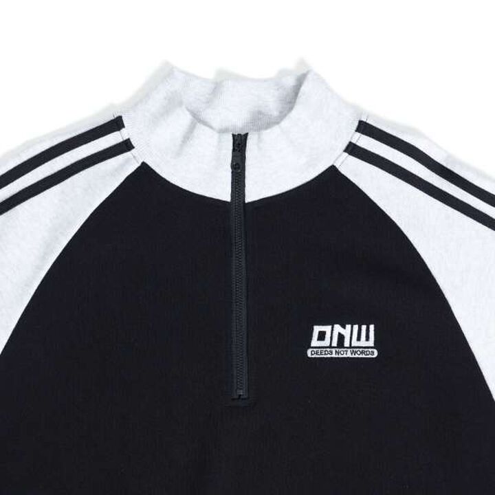 Anti-Pill Durable Raglan Half-Zip Pullover,Black, medium image number 7