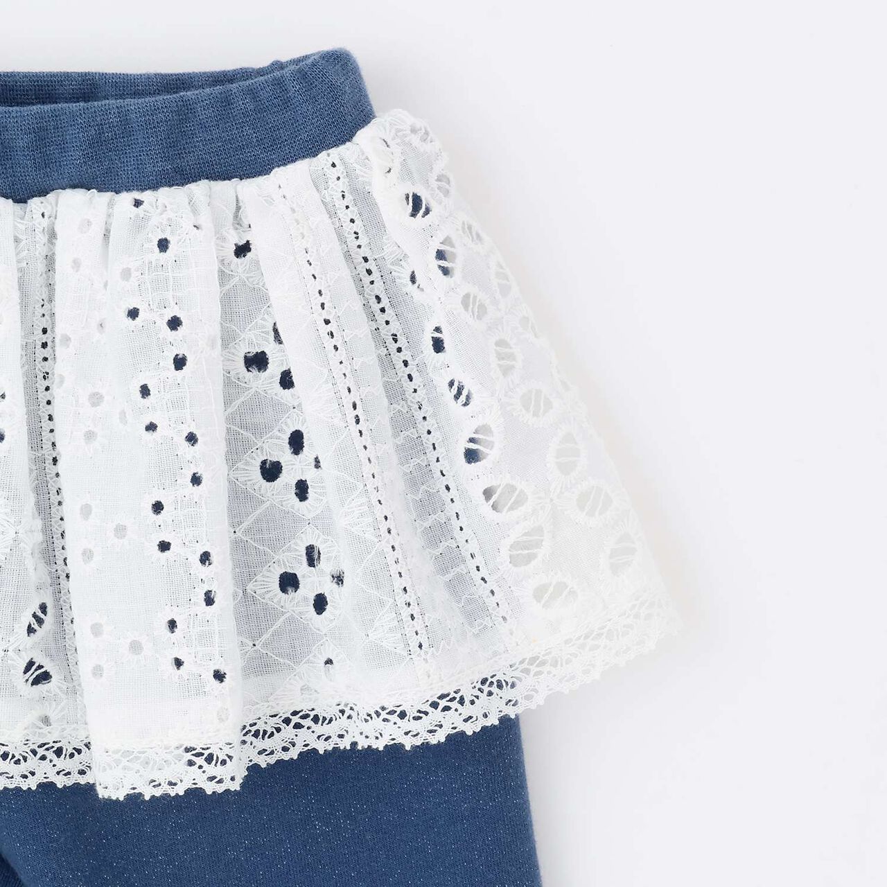 Link Lace Skirt Leggings,Blue, large image number 8