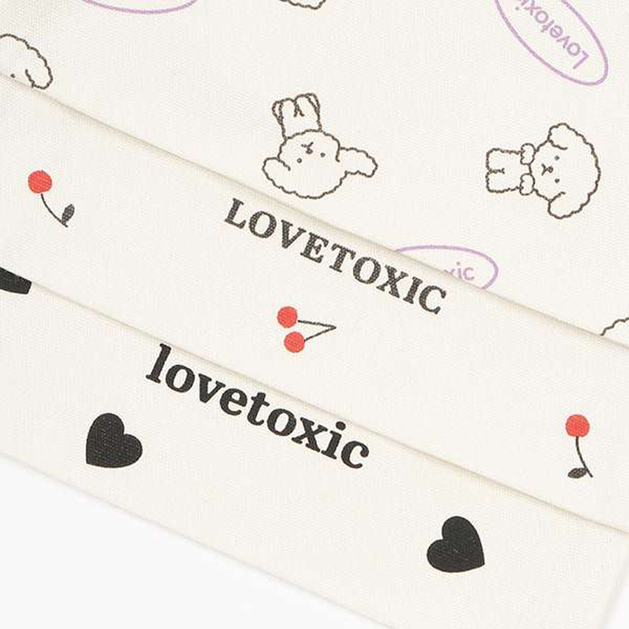 All-Over Pattern Drawstring Pouch,Lavender, large image number 3