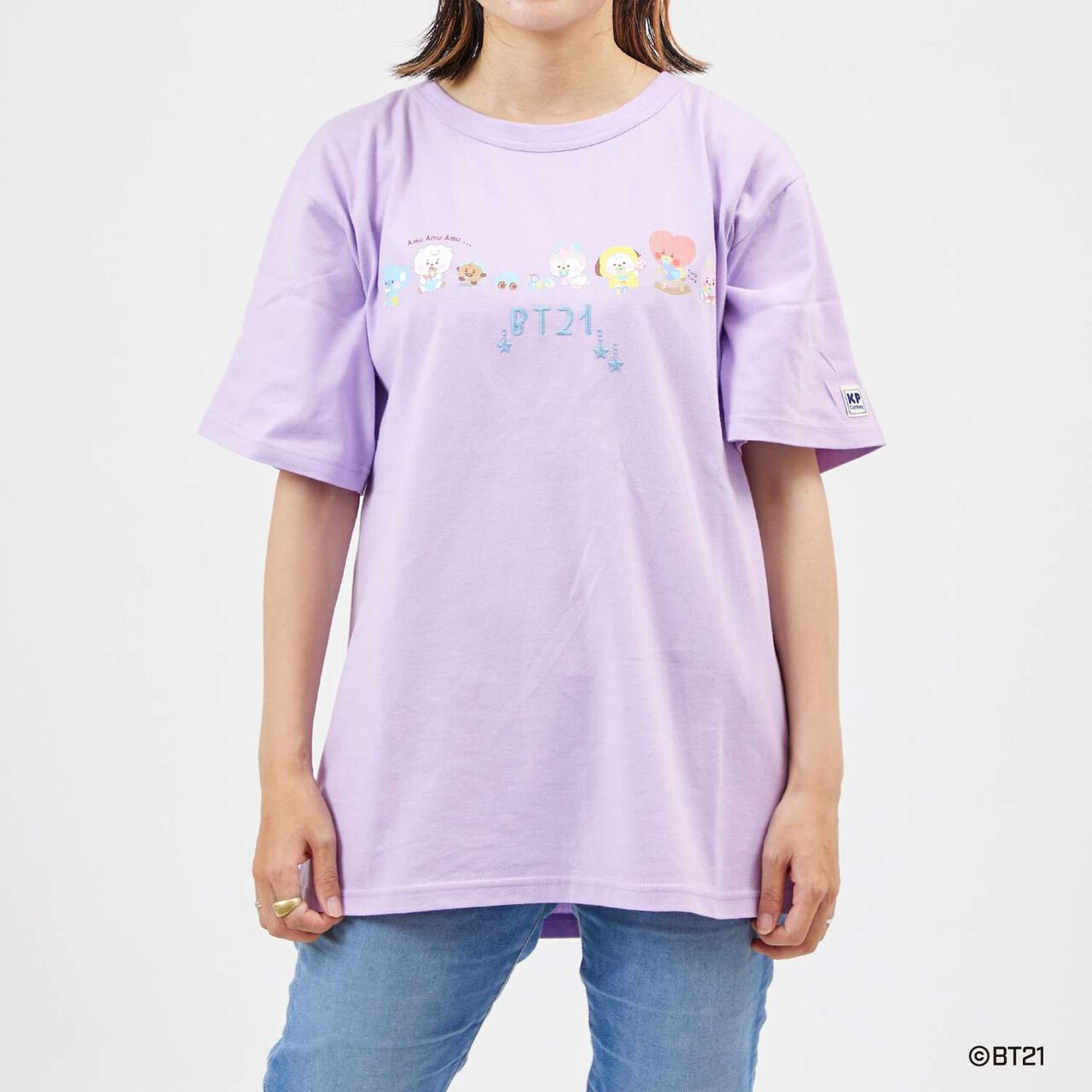 [BT21] Print & Embroidery Short Sleeve T-Shirt (Adult),White, large image number 18